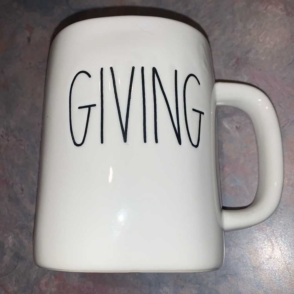 Rae Dunn GIVING mug